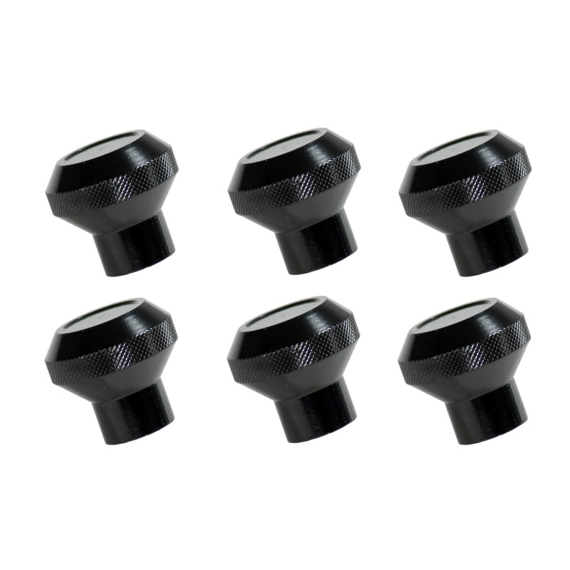 Rugged Ridge Jeep CJ Black Billet Stainless Steel Dash Knob Set Billet