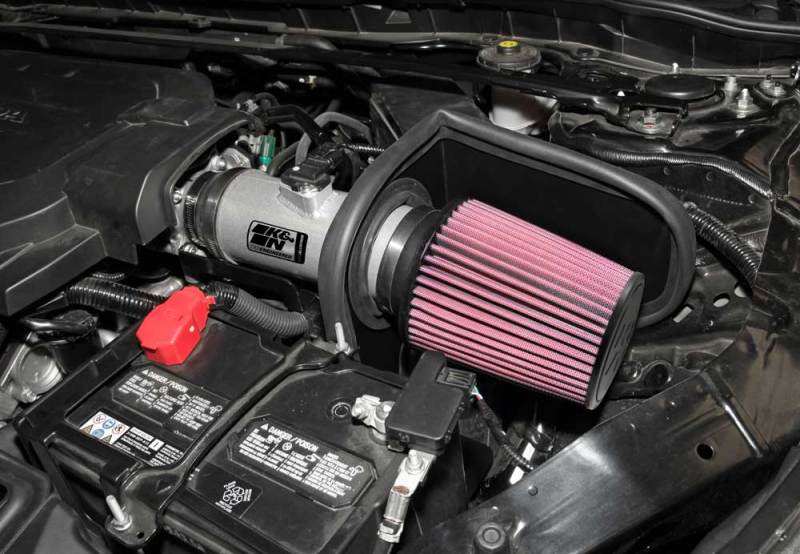 K&N Honda Accord 3.5L V6 69 Series Typhoon Air Intake System - Silver Cold Air Intake Kit