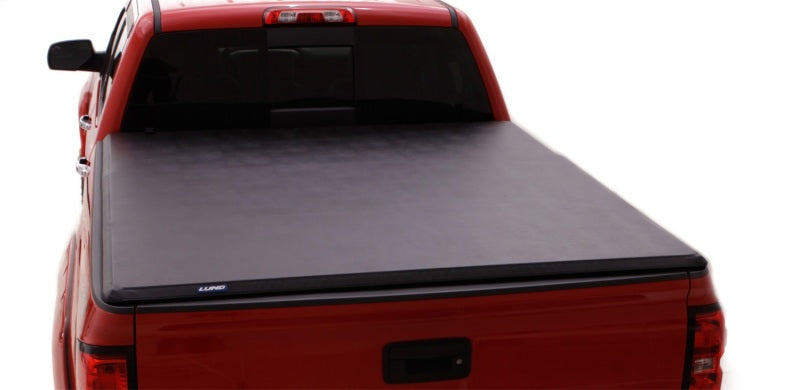 Lund Nissan Frontier Styleside (5ft. Bed) Hard Fold Tonneau Cover - Black