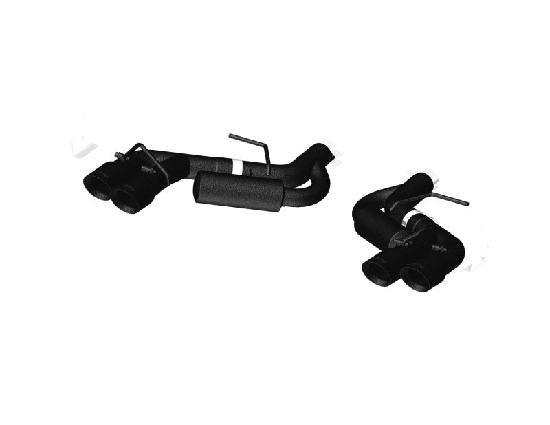 MBRP Chevy Camaro V8 6.2L 6spd 3in Black Race Dual Axle Back w/ 4.5in Quad Dual Wall Tips