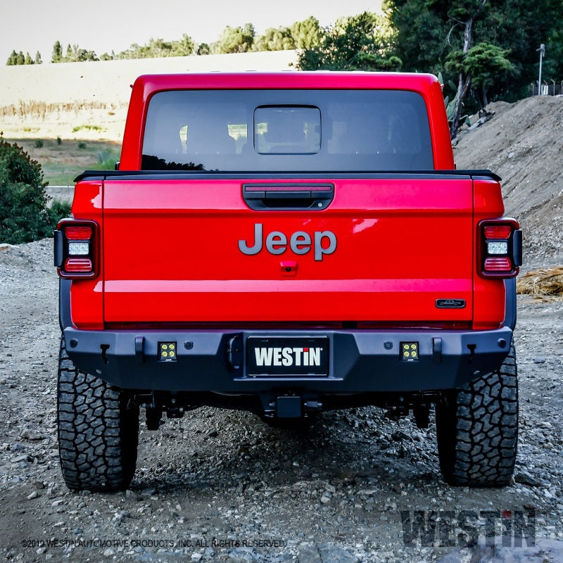 Westin Jeep Gladiator w/Sensors WJ2 Rear Bumper w/Sensor - Textured Black