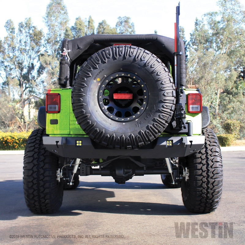 Westin 07+ Jeep Wrangler JK WJ2 Rear Bumper - Textured Black