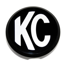 Load image into Gallery viewer, KC HiLiTES 6in. Round Hard Cover for Daylighter/SlimLite/Pro-Sport (Single) - Black w/White KC Logo
