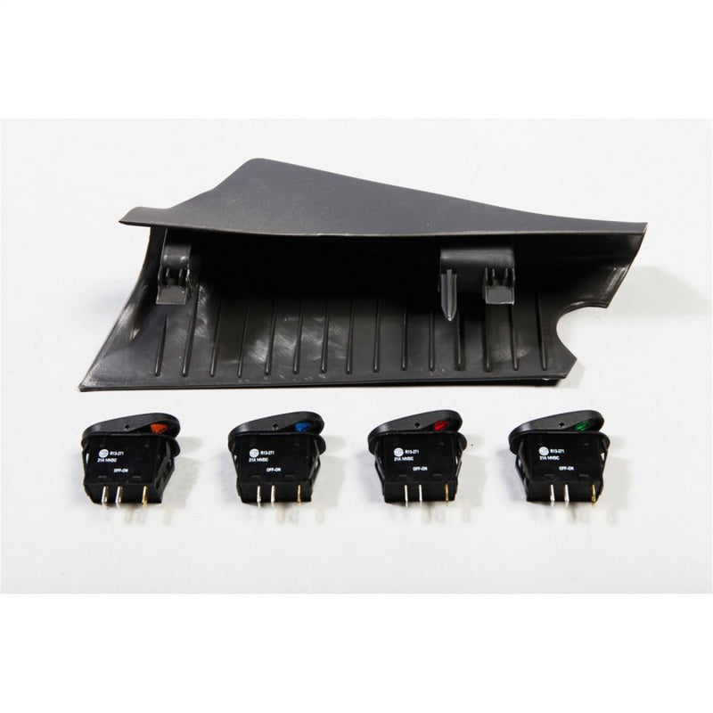 Rugged Ridge A-Pillar 4 Switch Pod Kit Black RHD Jeep Wrangler