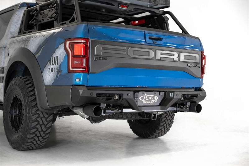 Addictive Desert Designs 17+ Ford Raptor F-150 Bomber Rear Bumper w/ Backup Sensor Cutouts