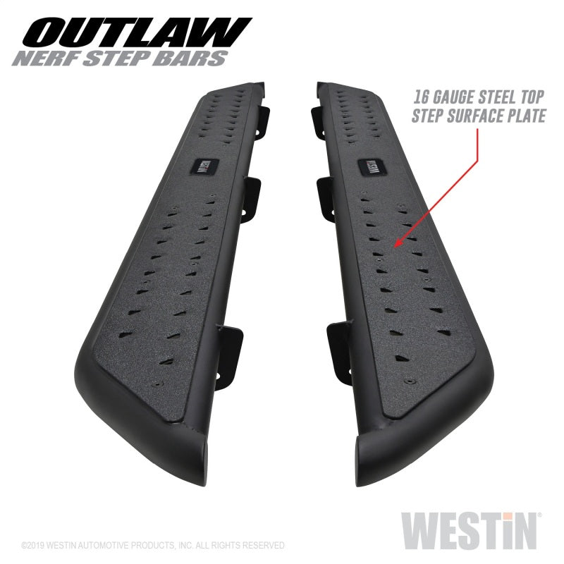 Westin 09+ Dodge RAM 1500 Crew Cab Outlaw Nerf Step Bars