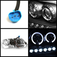 Load image into Gallery viewer, Spyder Ford F150 97-03 Projector - LED Halo Amber Reflctr LED Blk PRO-YD-FF15097-1P-AM-BK