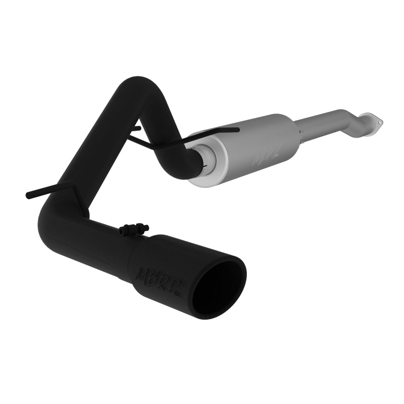MBRP Toyota Tacoma 3.5L Cat Back Single Side Exit Black Exhaust System
