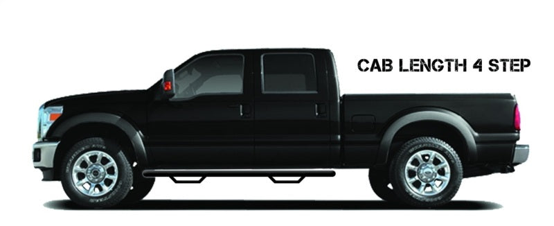 N-Fab Nerf Step 11-14 Chevy-GMC 2500/3500 Ext. Cab - Tex. Black - Cab Length - 3in