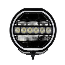 Load image into Gallery viewer, Go Rhino Xplor Blackout Series Maxline LED Hi/Low Beam w/Multi DRL (Surface Mount) 9in. - Blk