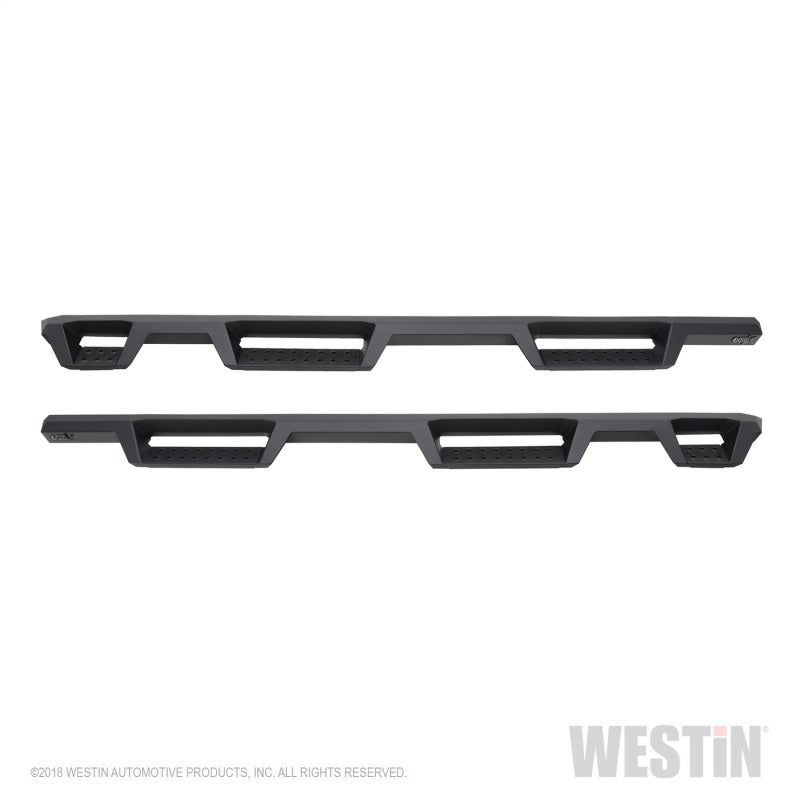 Westin Chevrolet Silverado/Sierra 1500 (5.5ft) Drop Wheel to Wheel Nerf Step Bars - Txt Black