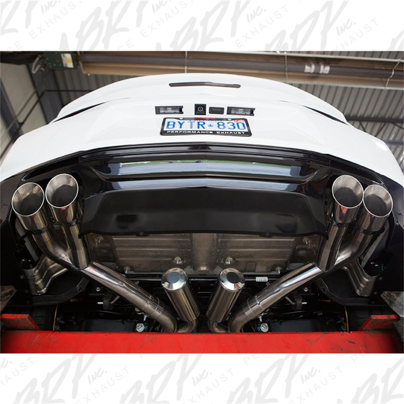 MBRP Chevy Camaro V8 6.2L 6spd 3in T409 Race Dual Cat Back w/ 4.5in Quad Dual Wall Tips