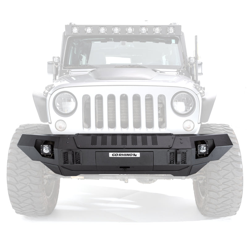 Go Rhino Jeep Wrangler JL/JLU/JK/JKU/Gladiator JT Trailline Front Straight Bumper
