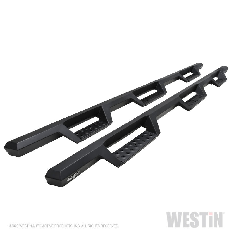 Westin Chevy Silverado 2500/3500 Crew Cab (8ft Bed) HDX W2W Nerf Step Bars - Textured Black