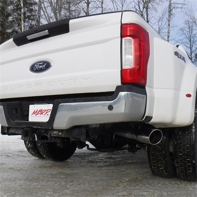 MBRP Ford F-250/350/450 6.7L 4in Filter Back Single Tip Side Exit T409 Exhaust System