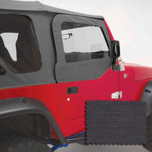 Load image into Gallery viewer, Rugged Ridge Upper Soft Door Kit Black Denim Jeep Wrangler
