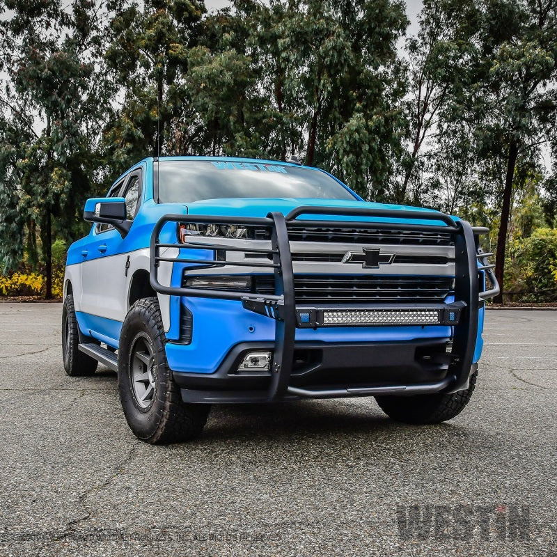 Westin 19+ Chevy 1500 Sportsman X Grille Guard - Textured Black (Excl. 2019 Silverado LD)