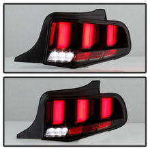Load image into Gallery viewer, Spyder 10-12 Ford Mustang Light Bar Seq Turn Signal LED Tail Lights - Smoke ALT-YD-FM10-LED-SM