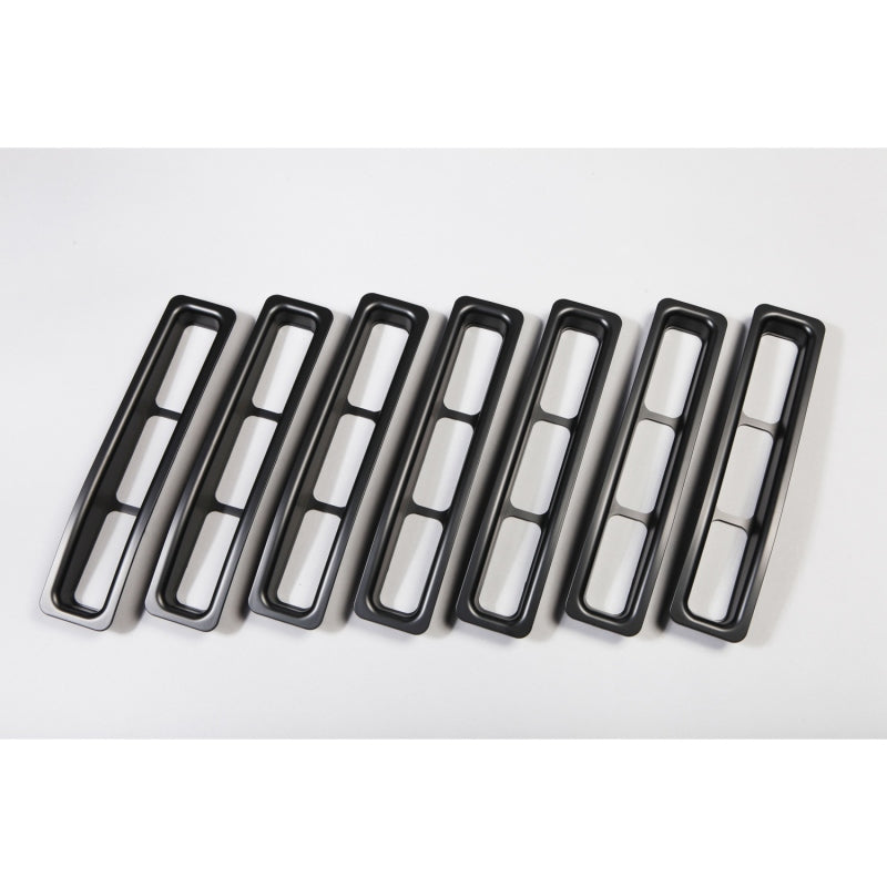 Rugged Ridge Grille Inserts Black Jeep Wrangler