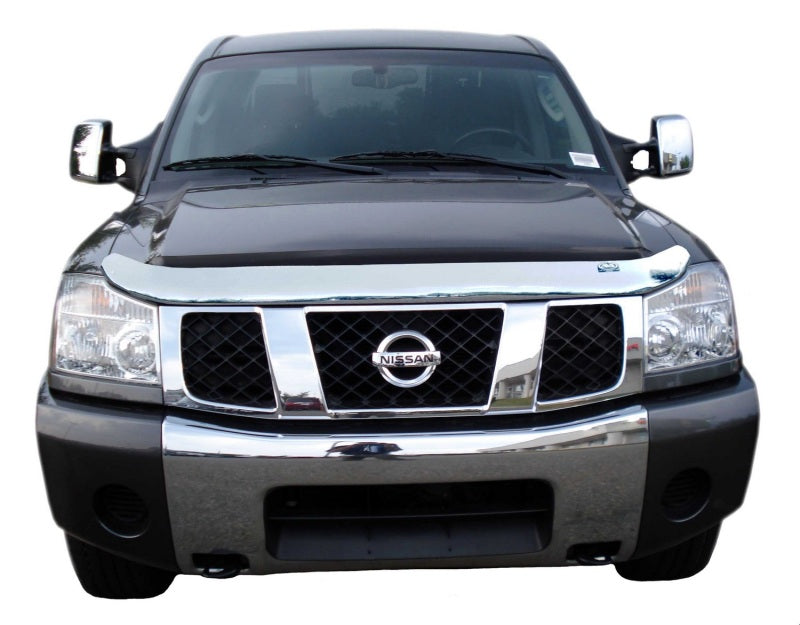 AVS Nissan Armada High Profile Hood Shield - Chrome