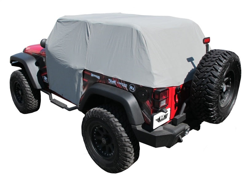 Rampage Jeep Wrangler(JK) Cab Cover With Door Flaps - Grey