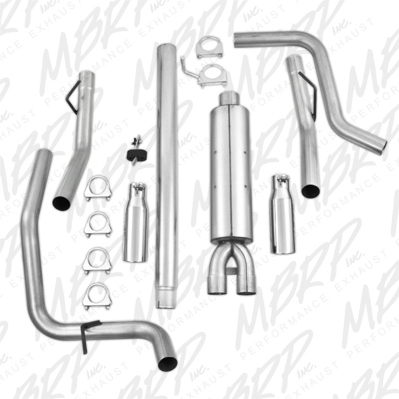 MBRP Ford F150 4.6/5.4L EC/CC-SB Cat Back Dual Split Side