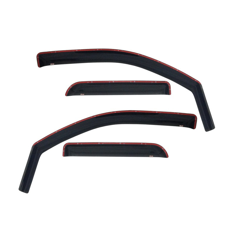 Westin 2007+ Chevy Silverado 2500/3500 Extended Cab Wade In-Channel Wind Deflector 4pc - Smoke