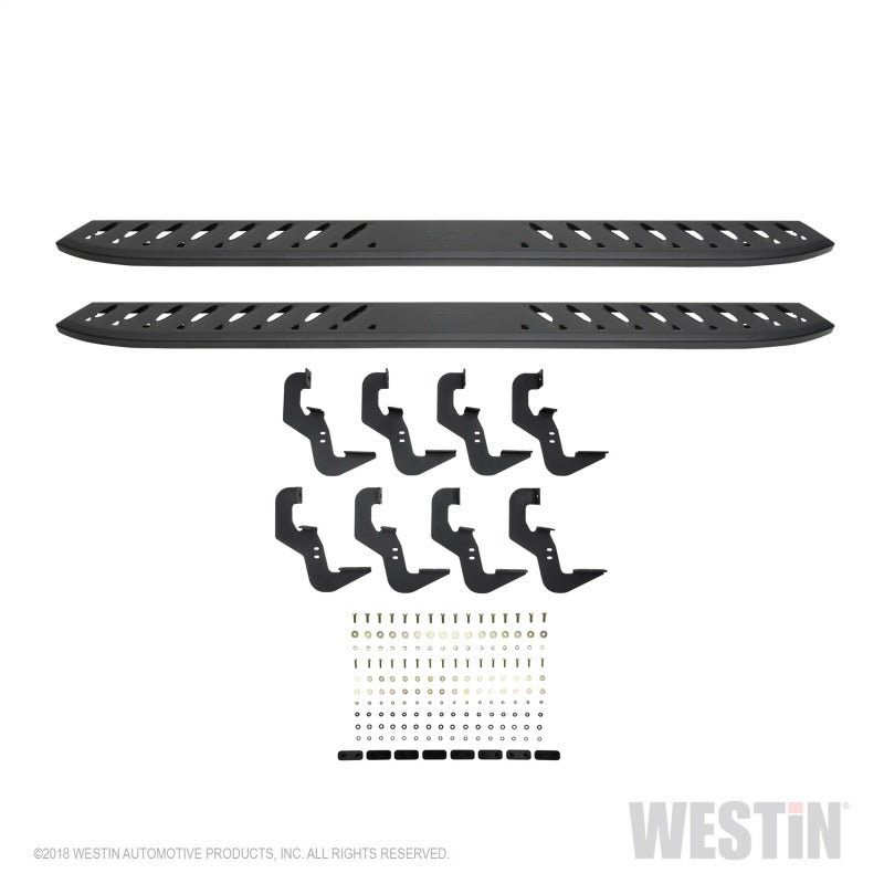 Westin Chevrolet Silverado/Sierra 1500 Crew Cab Thrasher Running Boards - Textured Black