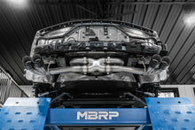 Load image into Gallery viewer, MBRP Chevrolet Corvette C8 3in Cat Back Quad Split Rear Exit w/ Carbon Fiber Tips - T304