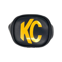 Load image into Gallery viewer, KC HiLiTES 3in. Rectangle Soft Cover (Pair) - Black w/Yellow KC Logo