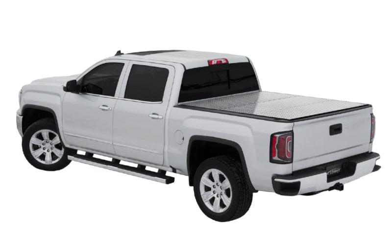 Access LOMAX Pro Series Tri-Fold Cover 07+ Toyota Tundra 6ft6in Bed (Deck Rail) - Blk Diamond Mist