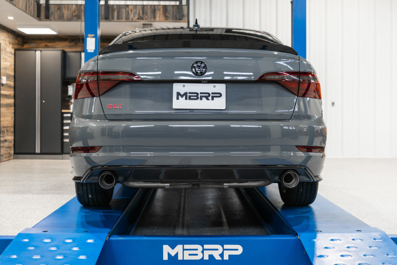 MBRP VW Jetta GLI T304 SS 3in Cat-Back Dual Split Rear Exit Exhaust - Carbon Fiber Tips