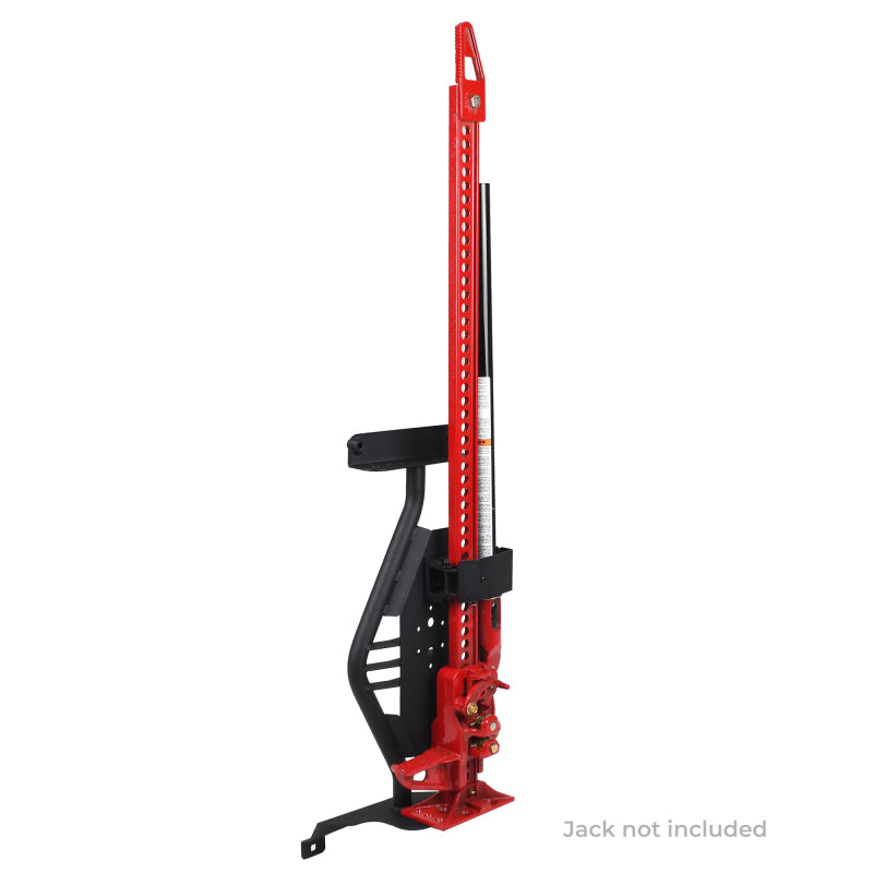Go Rhino Jeep Wrangler JL/JLU/JT Front Fender Jack Mount for Hi-Lift Jack - Tex. Blk