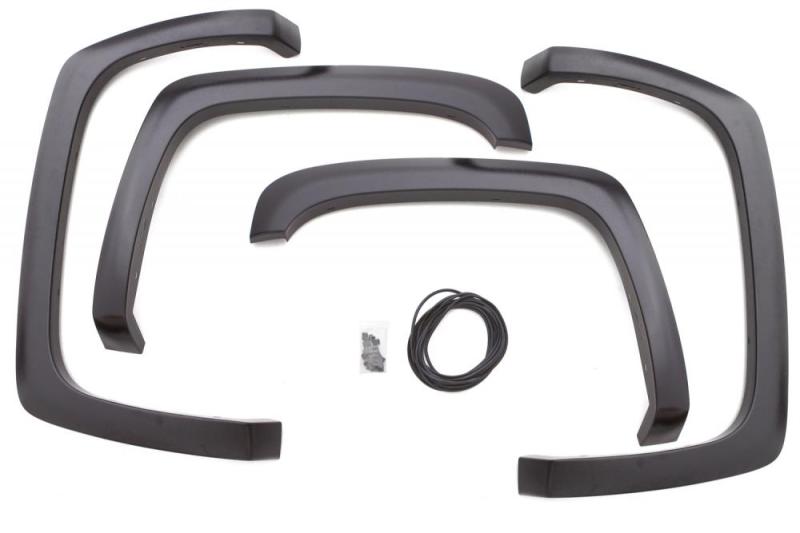 Lund Chevy Silverado 1500 SX-Sport Style Smooth Elite Series Fender Flares - Black (4 Pc.)