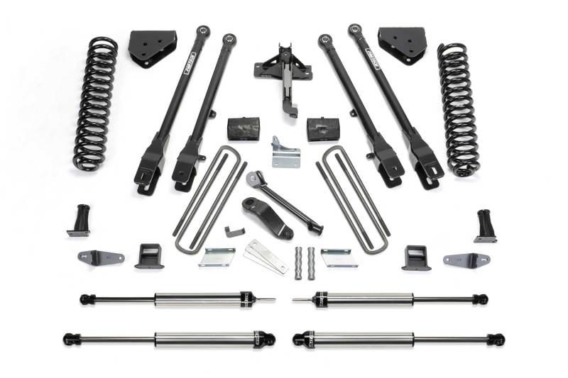 Fabtech 08-10 Ford F450/550 4WD 6in 4Link Sys w/Coils & Dlss Shks