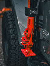 Load image into Gallery viewer, Go Rhino Jeep Wrangler JL/JLU/JT Front Fender Jack Mount for Hi-Lift Jack - Tex. Blk