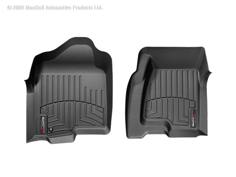 WeatherTech Chevrolet Silverado Crew Cab Front FloorLiner - Black
