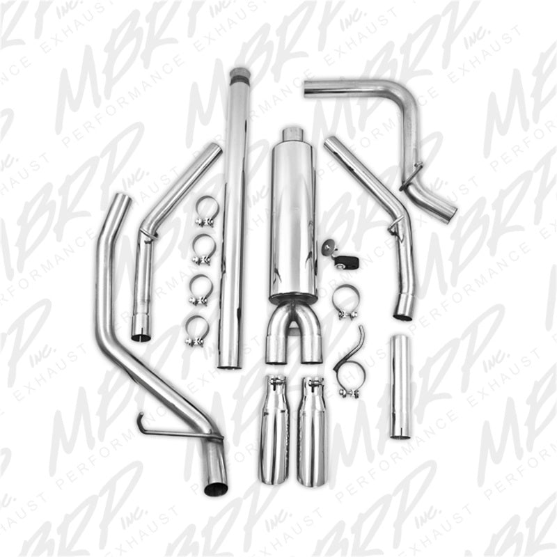 MBRP Chevy/GMC 1500 Silverado/Sierra 4.3L V6/5.3L V8 Dual Split Rear T409 3in Cat Back Exhaust