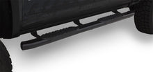 Load image into Gallery viewer, Lund Chevy Silverado 1500 Double Cab 5in Oval Curved Black SS Nerf Bars - Black