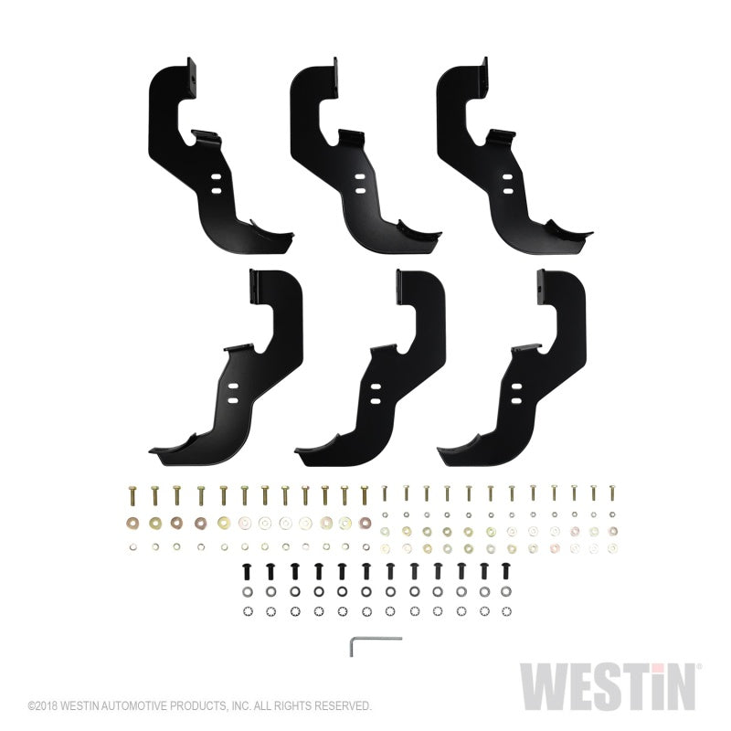 Westin Chevrolet Silverado/Sierra 1500 Crew Cab Non LD PRO TRAXX 4 Oval Nerf Step Bars - Black