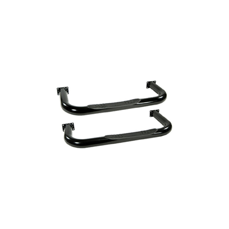 Rugged Ridge 3in Round Tube Side Steps Black CJ5
