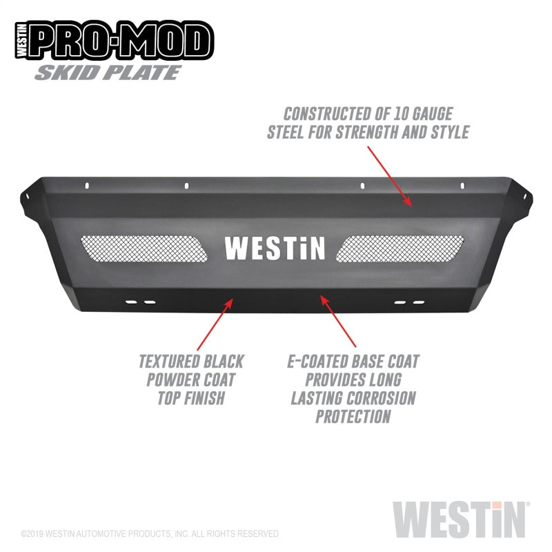 Westin 11+ Ford F-250/350/450/550 Pro-Mod Skid Plate - Tex. Blk