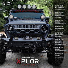 Load image into Gallery viewer, Go Rhino Xplor Blackout Series Dbl Row LED Light Bar (Side/Track Mount) 32in. - Blk