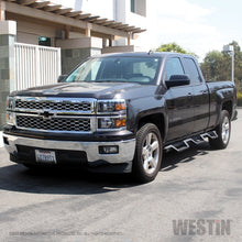 Load image into Gallery viewer, Westin 14+ Chevrolet Silverado 1500 DC 6.5ft Bed HDX Drop W2W Nerf Step Bars - Tex. Blk