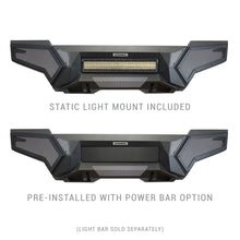 Load image into Gallery viewer, Go Rhino Tacoma Element Front Bumper w/ Power Actuated Hide-away Light Bar Mount Tex Black