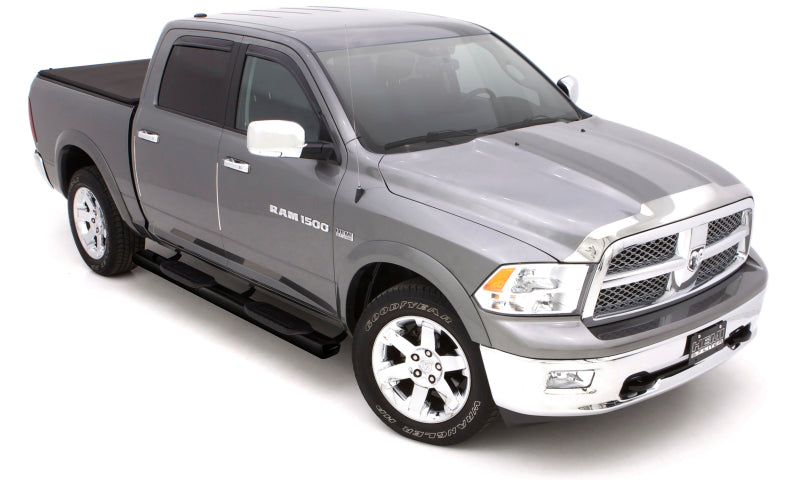 Lund Chevy Silverado 1500 Crew Cab 6in. Oval Straight Black Nerf Bars - Black
