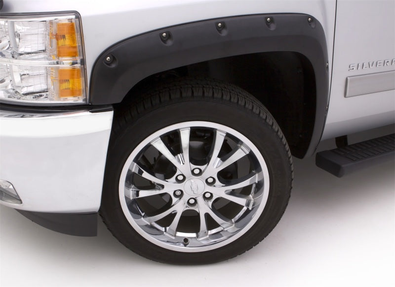 Lund Chevy Silverado 1500 RX-Rivet Style Textured Elite Series Fender Flares - Black (4 Pc.)