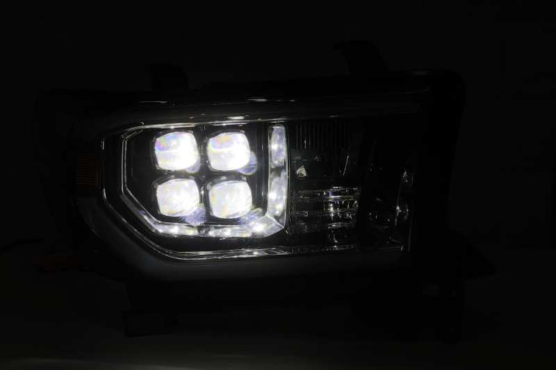 AlphaRex 07-17 Toyota Tundra NOVA LED Proj Headlights Black w/ Activ Light/Seq Signal/DRL